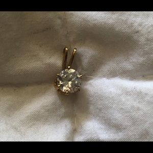 Faux diamond pendant